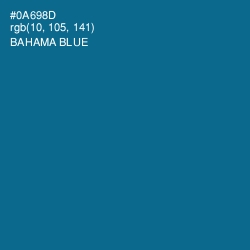 #0A698D - Bahama Blue Color Image