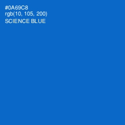 #0A69C8 - Science Blue Color Image