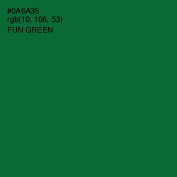 #0A6A35 - Fun Green Color Image