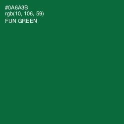 #0A6A3B - Fun Green Color Image