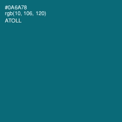 #0A6A78 - Atoll Color Image