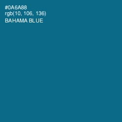 #0A6A88 - Bahama Blue Color Image