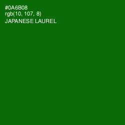 #0A6B08 - Japanese Laurel Color Image