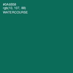 #0A6B58 - Watercourse Color Image
