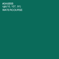#0A6B5B - Watercourse Color Image