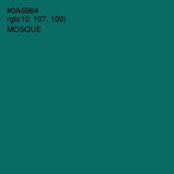 #0A6B64 - Mosque Color Image