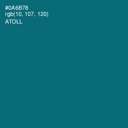 #0A6B78 - Atoll Color Image