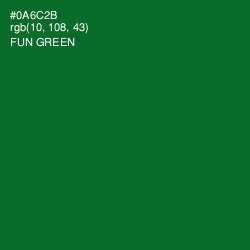 #0A6C2B - Fun Green Color Image