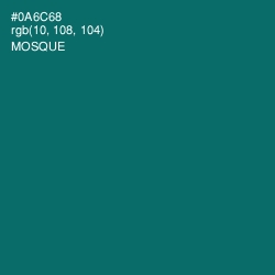 #0A6C68 - Mosque Color Image