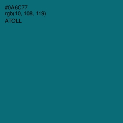 #0A6C77 - Atoll Color Image