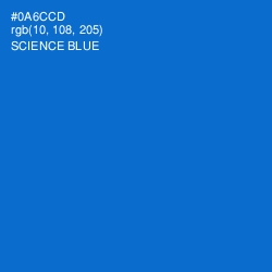 #0A6CCD - Science Blue Color Image