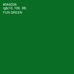 #0A6D26 - Fun Green Color Image