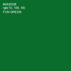 #0A6D2B - Fun Green Color Image