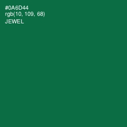 #0A6D44 - Jewel Color Image