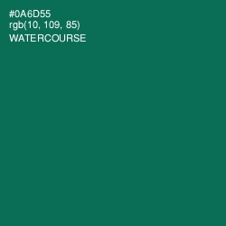 #0A6D55 - Watercourse Color Image