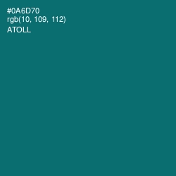 #0A6D70 - Atoll Color Image