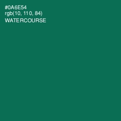 #0A6E54 - Watercourse Color Image