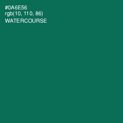 #0A6E56 - Watercourse Color Image