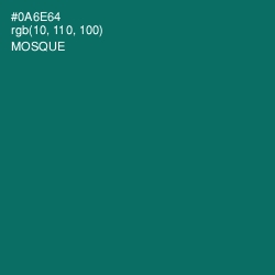 #0A6E64 - Mosque Color Image
