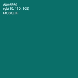 #0A6E69 - Mosque Color Image