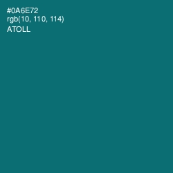 #0A6E72 - Atoll Color Image