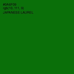 #0A6F09 - Japanese Laurel Color Image