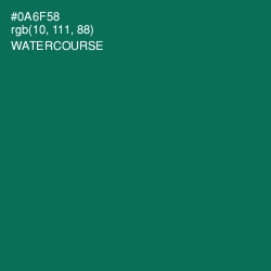 #0A6F58 - Watercourse Color Image