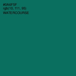 #0A6F5F - Watercourse Color Image