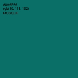 #0A6F66 - Mosque Color Image