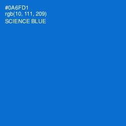 #0A6FD1 - Science Blue Color Image