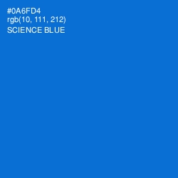 #0A6FD4 - Science Blue Color Image