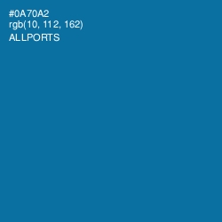 #0A70A2 - Allports Color Image