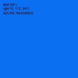 #0A70F1 - Azure Radiance Color Image