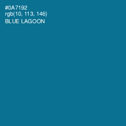 #0A7192 - Blue Lagoon Color Image