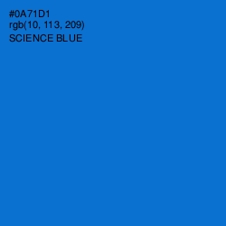 #0A71D1 - Science Blue Color Image