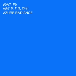 #0A71F9 - Azure Radiance Color Image