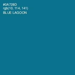 #0A728D - Blue Lagoon Color Image