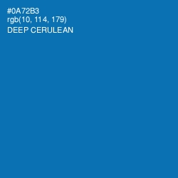 #0A72B3 - Deep Cerulean Color Image