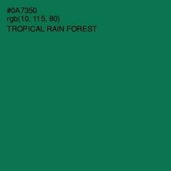 #0A7350 - Tropical Rain Forest Color Image