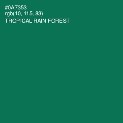 #0A7353 - Tropical Rain Forest Color Image