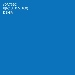 #0A73BC - Denim Color Image