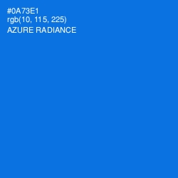 #0A73E1 - Azure Radiance Color Image