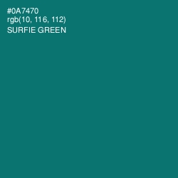 #0A7470 - Surfie Green Color Image