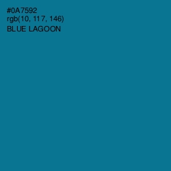 #0A7592 - Blue Lagoon Color Image