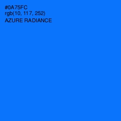 #0A75FC - Azure Radiance Color Image