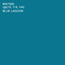 #0A7690 - Blue Lagoon Color Image
