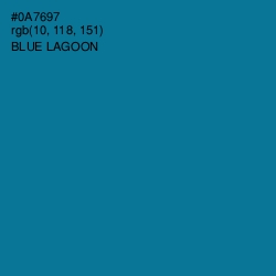 #0A7697 - Blue Lagoon Color Image