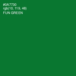 #0A7730 - Fun Green Color Image