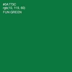 #0A773C - Fun Green Color Image