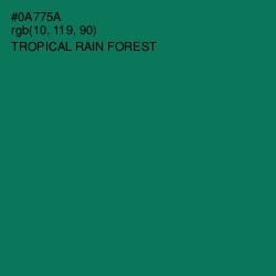 #0A775A - Tropical Rain Forest Color Image